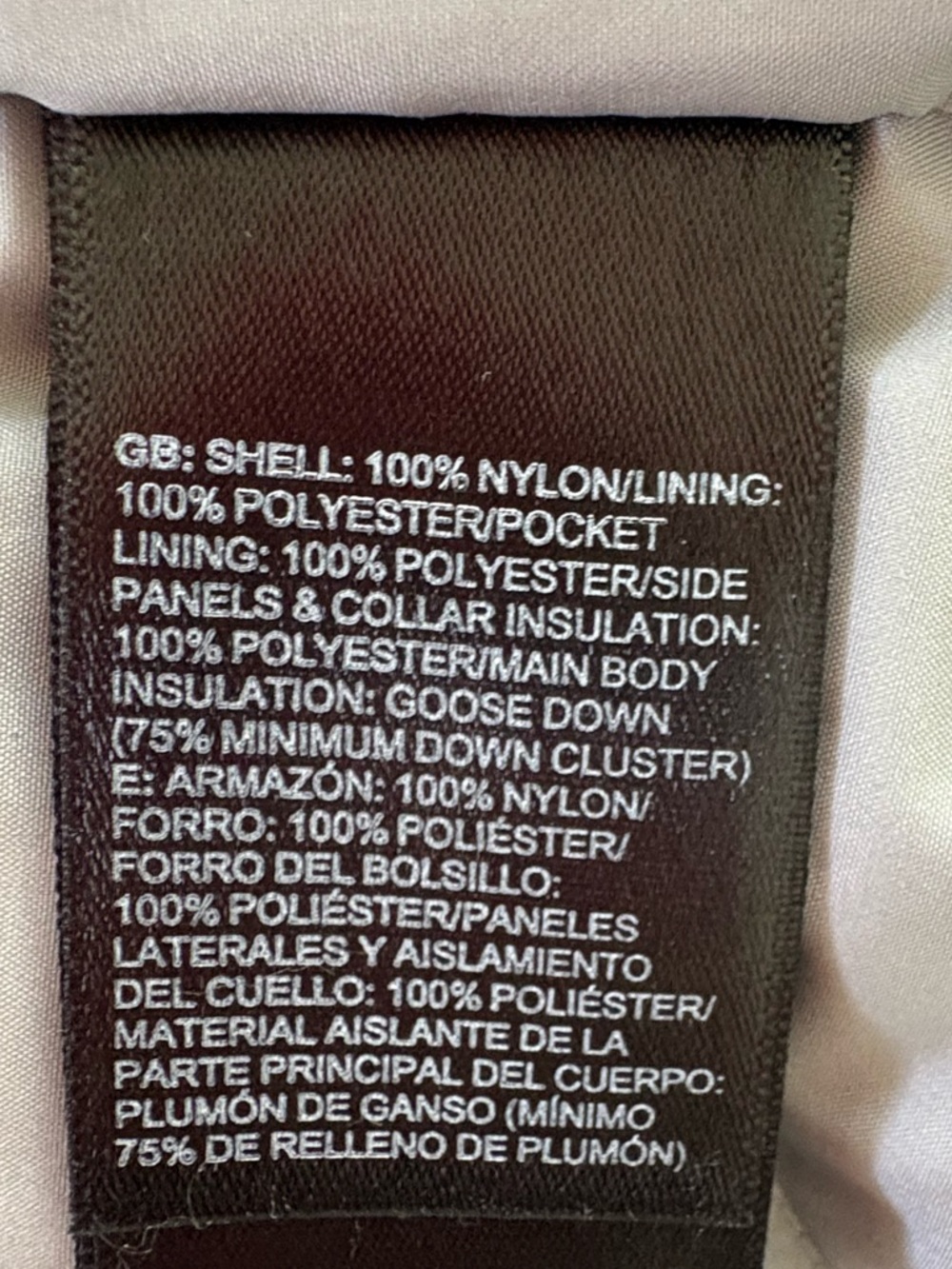 The North Face 550 Goose Down Puffer Vest Silver Gray Women’s Medium - Picture 8 of 9
